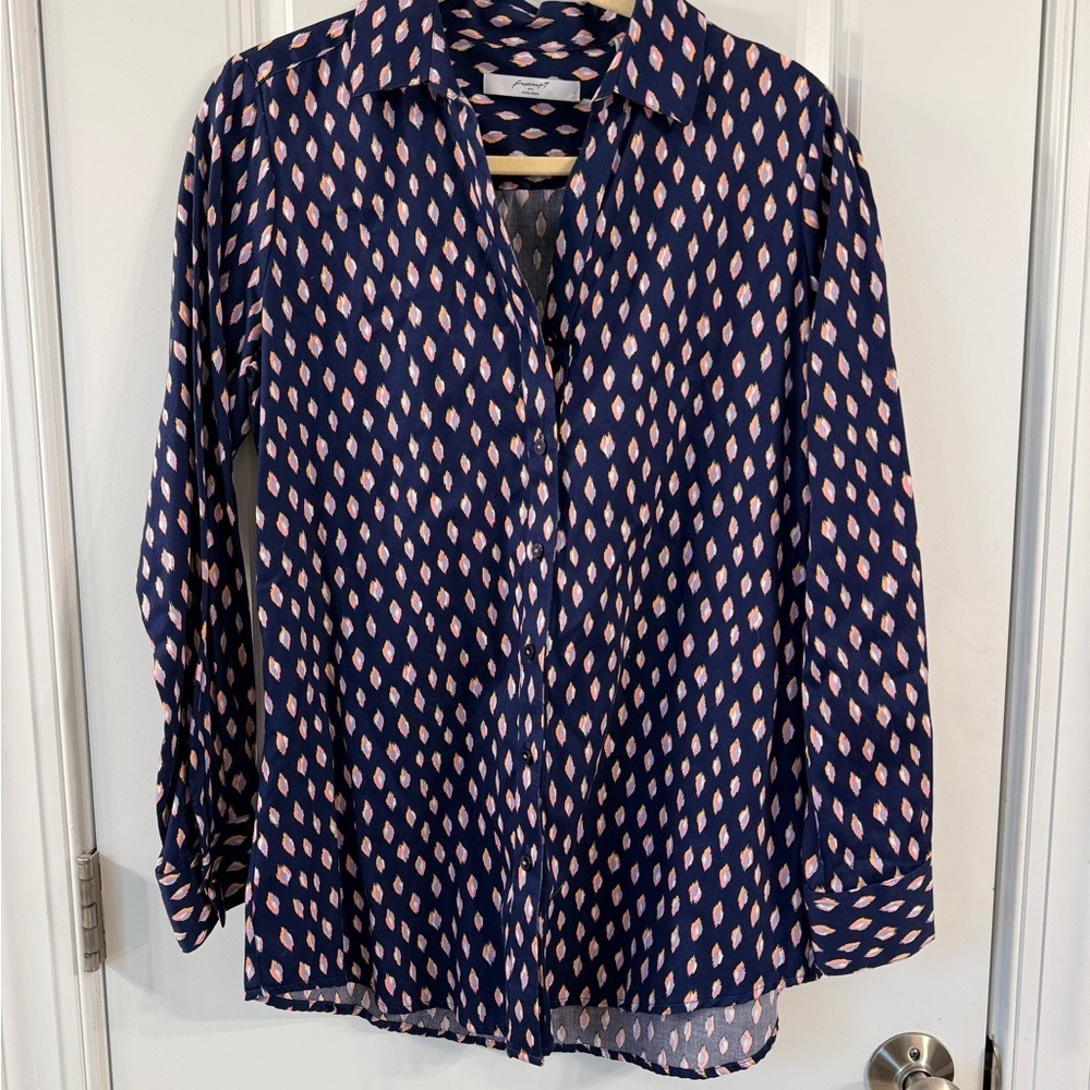 Foxcroft- NON IRON shirt 100% Cotton (sz 10)